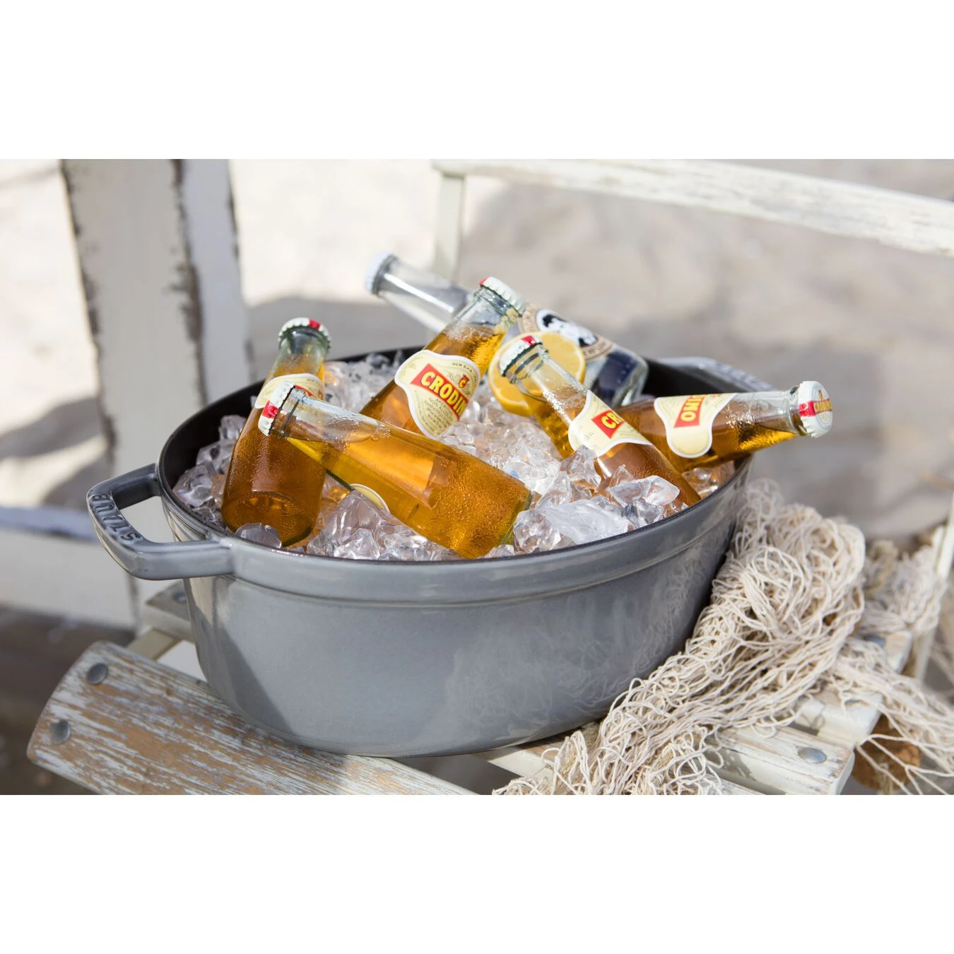 Staub Cocotte Ovale - 31 Cm, Colore Grigio Grafite 6 Staub Cocotte Ovale - 31 Cm, Colore Grigio Grafite - immagine 6