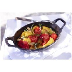 Staub Pirofila Ovale - 15 Cm, Colore Grigio Grafite 5 Staub Pirofila Ovale - 15 Cm, Colore Grigio Grafite -Staub Shop 000016947