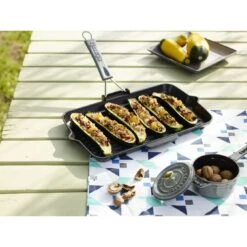 Staub Grill Con Becchi Rettangolare - 34 X 21 Cm, Nero 5 Staub Grill Con Becchi Rettangolare - 34 X 21 Cm, Nero -Staub Shop 000017175