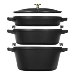 Staub Shop 16 Staub Set Di Pentole - 3-pz., Ghisa