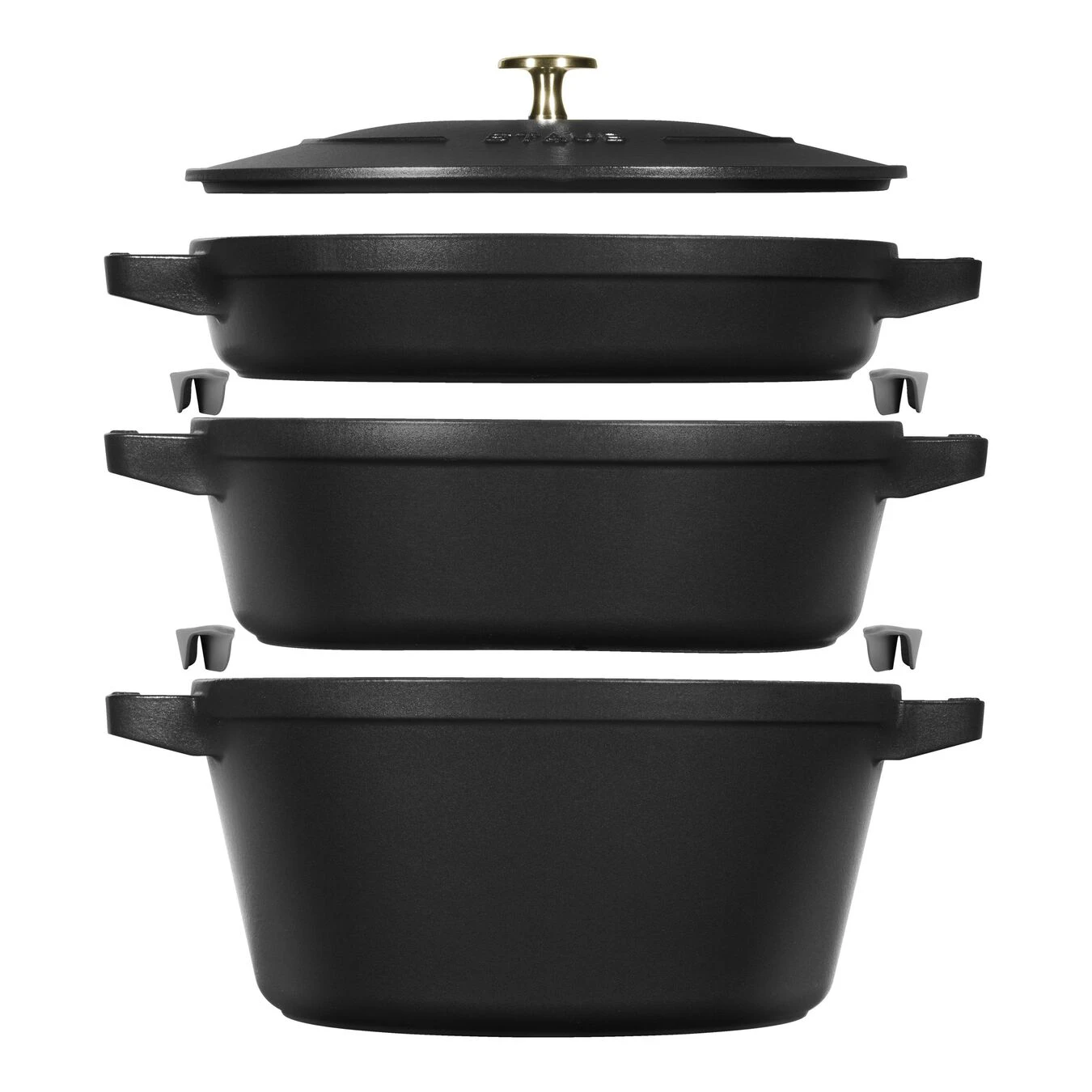 Staub Set Di Pentole - 3-pz., Ghisa 1 Staub Set Di Pentole - 3-pz., Ghisa