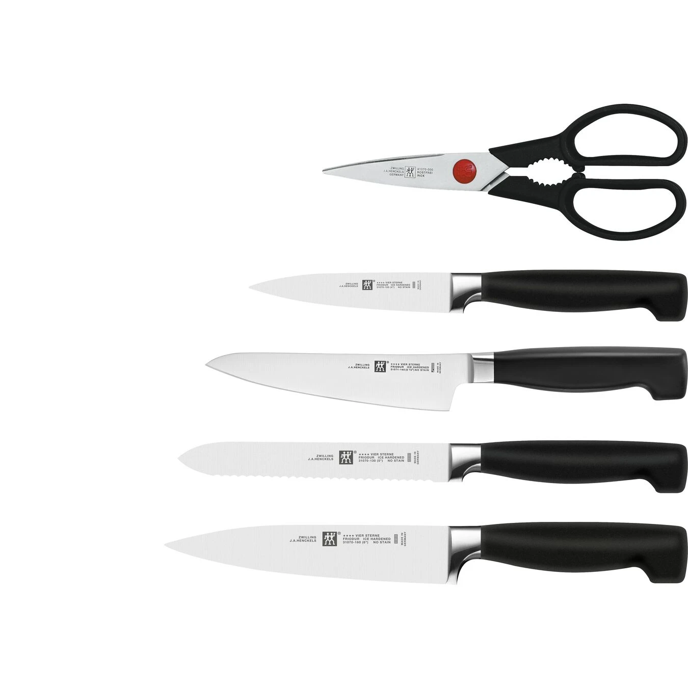 Zwilling Set Di Coltelli Con Ceppo - 6-pz., Bianco 2 Zwilling Set Di Coltelli Con Ceppo - 6-pz., Bianco - immagine 2