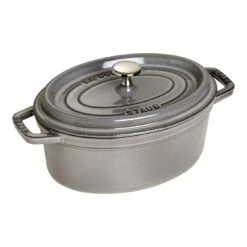 Staub Cocotte Ovale - 23 Cm, Grigia