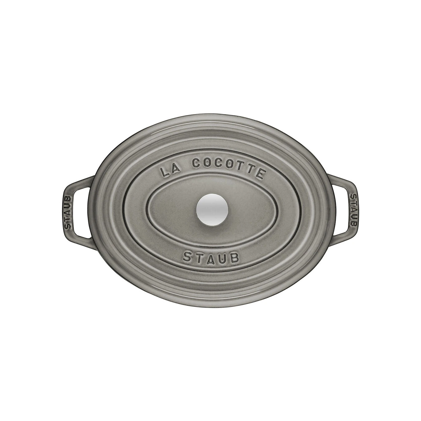 Staub Cocotte Ovale - 31 Cm, Colore Grigio Grafite 3 Staub Cocotte Ovale - 31 Cm, Colore Grigio Grafite - immagine 3