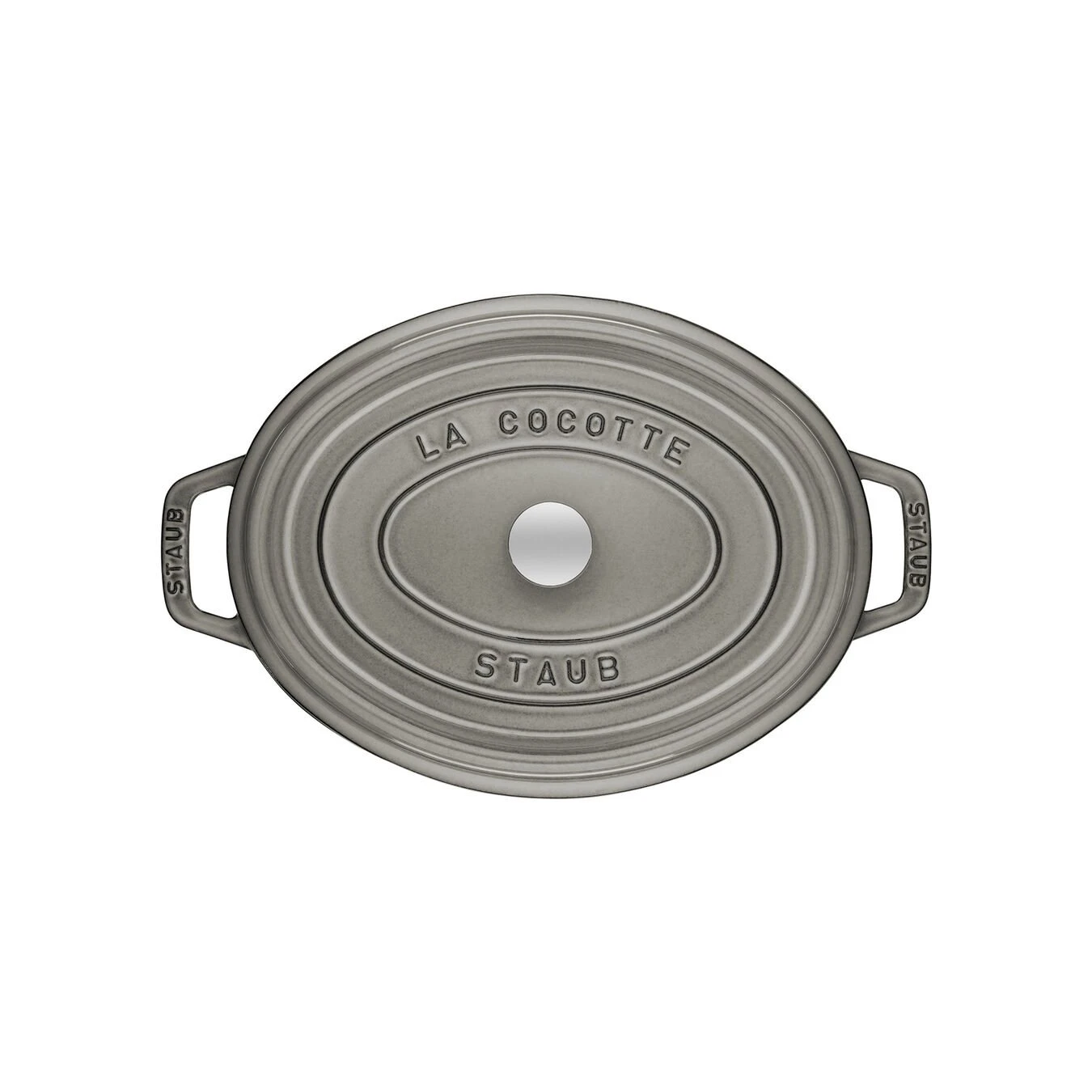 Staub Cocotte Ovale - 29 Cm, Colore Grigio Grafite 2 Staub Cocotte Ovale - 29 Cm, Colore Grigio Grafite - immagine 2