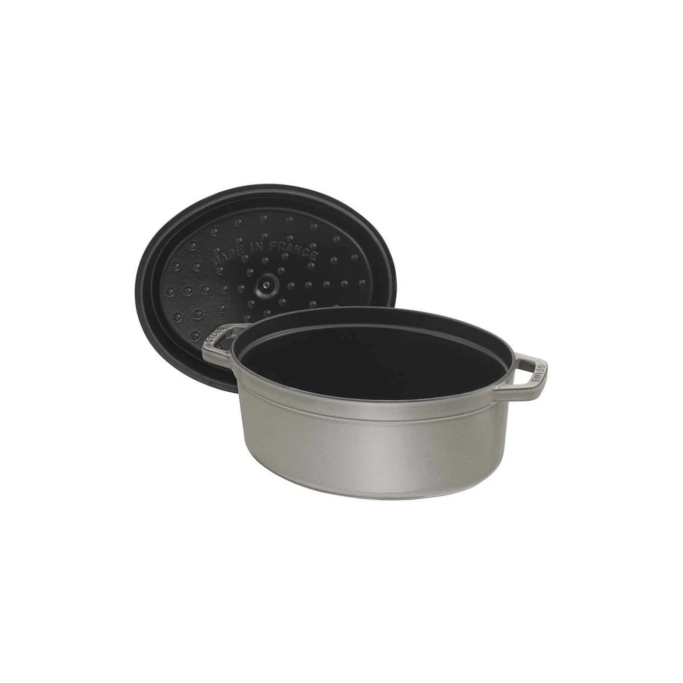 Staub Cocotte Ovale - 29 Cm, Colore Grigio Grafite 4 Staub Cocotte Ovale - 29 Cm, Colore Grigio Grafite - immagine 4