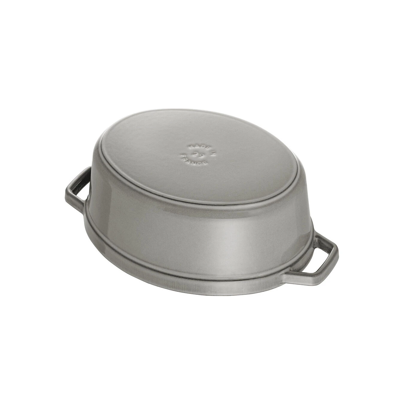 Staub Cocotte Ovale - 17 Cm, Colore Grigio Grafite 4 Staub Cocotte Ovale - 17 Cm, Colore Grigio Grafite - immagine 4