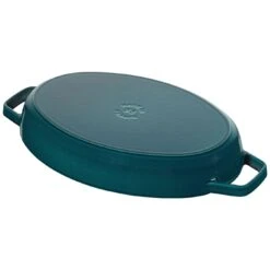 Staub Pirofila Con Coperchio Ovale - 33 Cm, La-Mer 8 Staub Pirofila Con Coperchio Ovale - 33 Cm, La-Mer -Staub Shop 40501 125 0 4