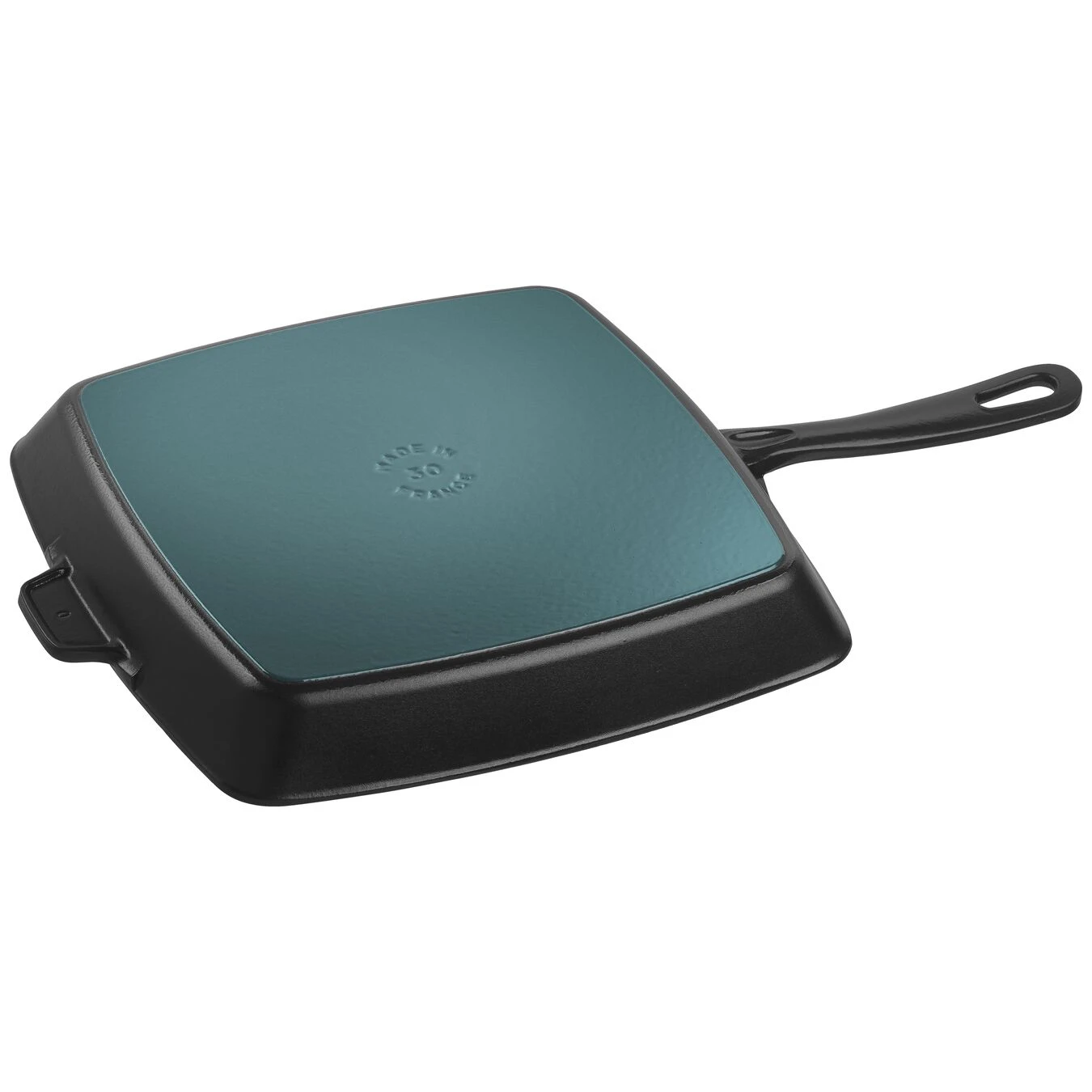 Staub Grill Con Manico Quadrata - 30 X 30 Cm, Nera 2 Staub Grill Con Manico Quadrata - 30 X 30 Cm, Nera - immagine 2