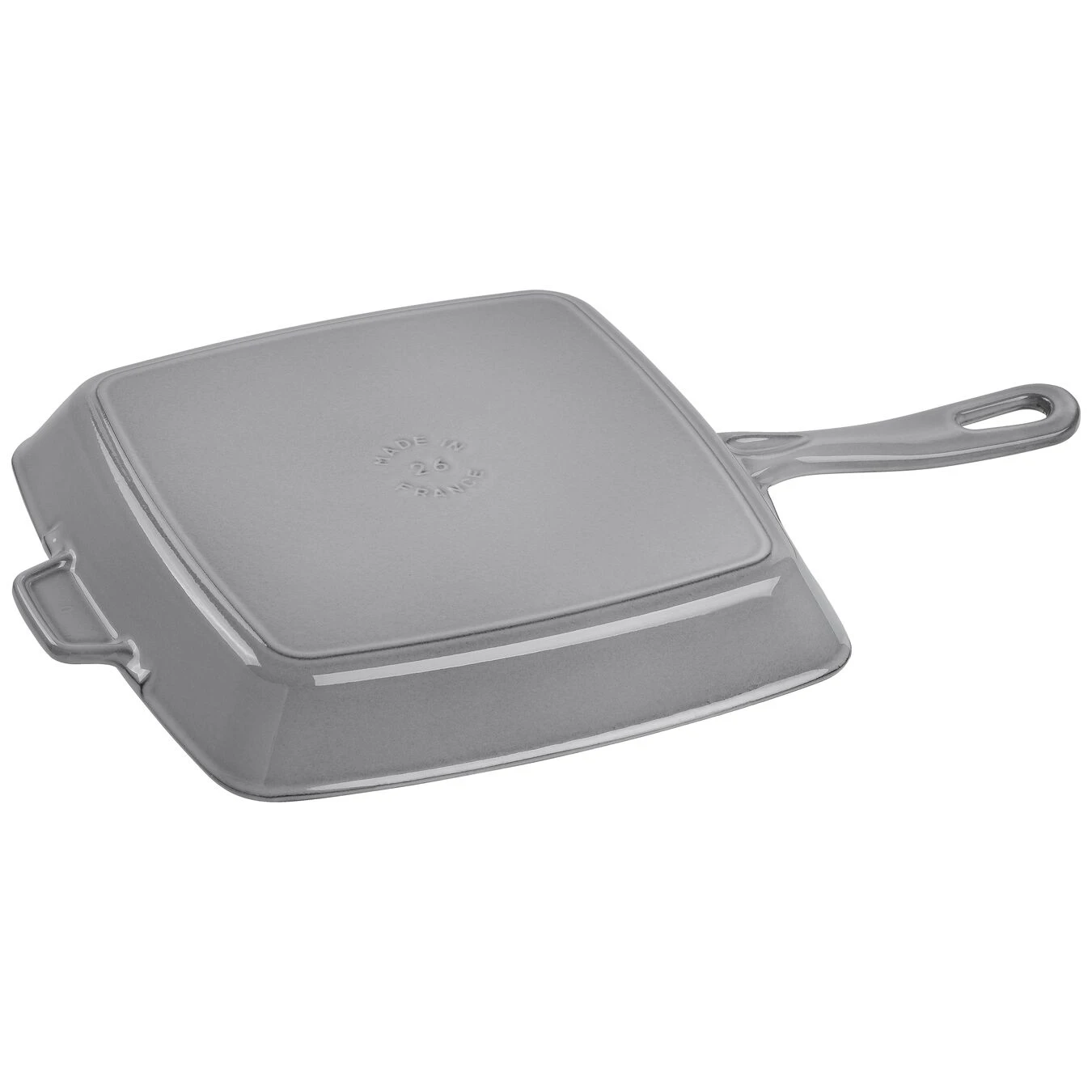 Staub Grill Con Manico Quadrata - 26 X 26 Cm, Colore Grigio Grafite 2 Staub Grill Con Manico Quadrata - 26 X 26 Cm, Colore Grigio Grafite - immagine 2
