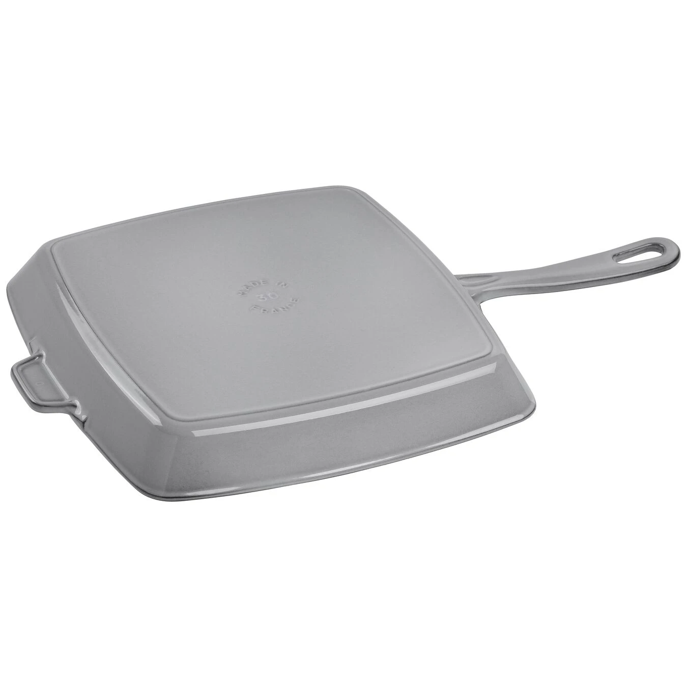 Staub Grill Con Manico Quadrata - 30 Cm, Colore Grigio Grafite 2 Staub Grill Con Manico Quadrata - 30 Cm, Colore Grigio Grafite - immagine 2