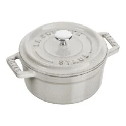 Staub Mini Cocotte Rotonda - 10 Cm, Tartufo Bianco