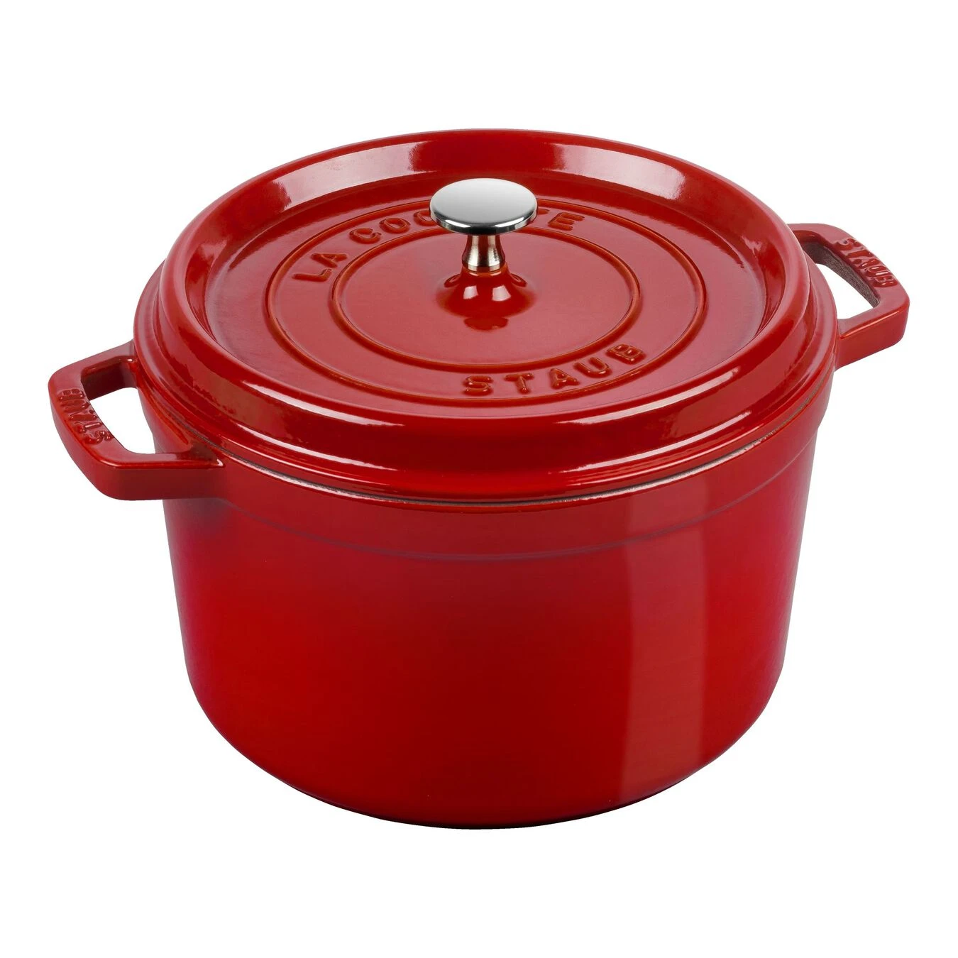 Staub Cocotte Vento Rotonda - 24 Cm, Ciliegia 1 Staub Cocotte Vento Rotonda - 24 Cm, Ciliegia