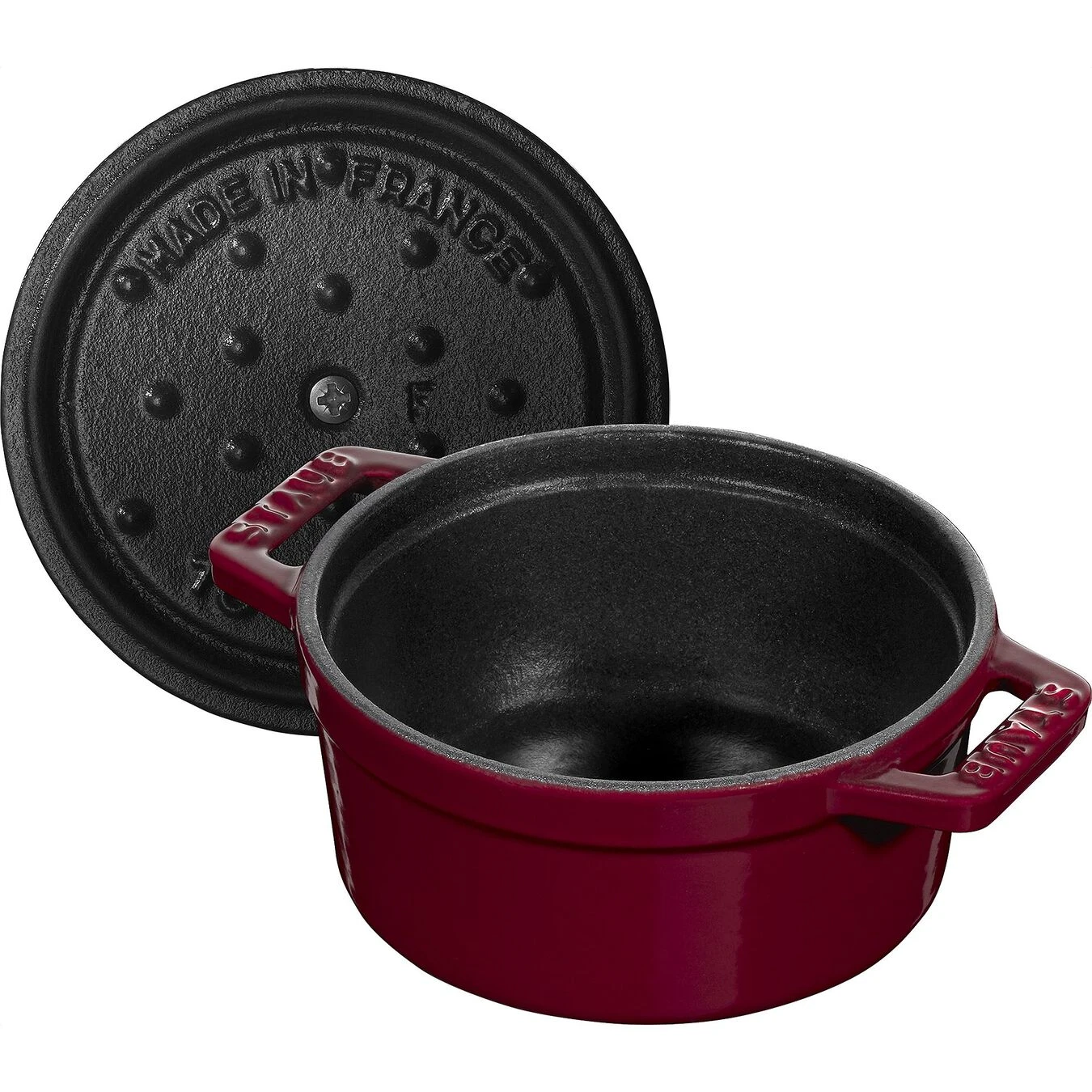 Staub Mini Cocotte Rotonda - 10 Cm, Bordeaux 6 Staub Mini Cocotte Rotonda - 10 Cm, Bordeaux - immagine 6