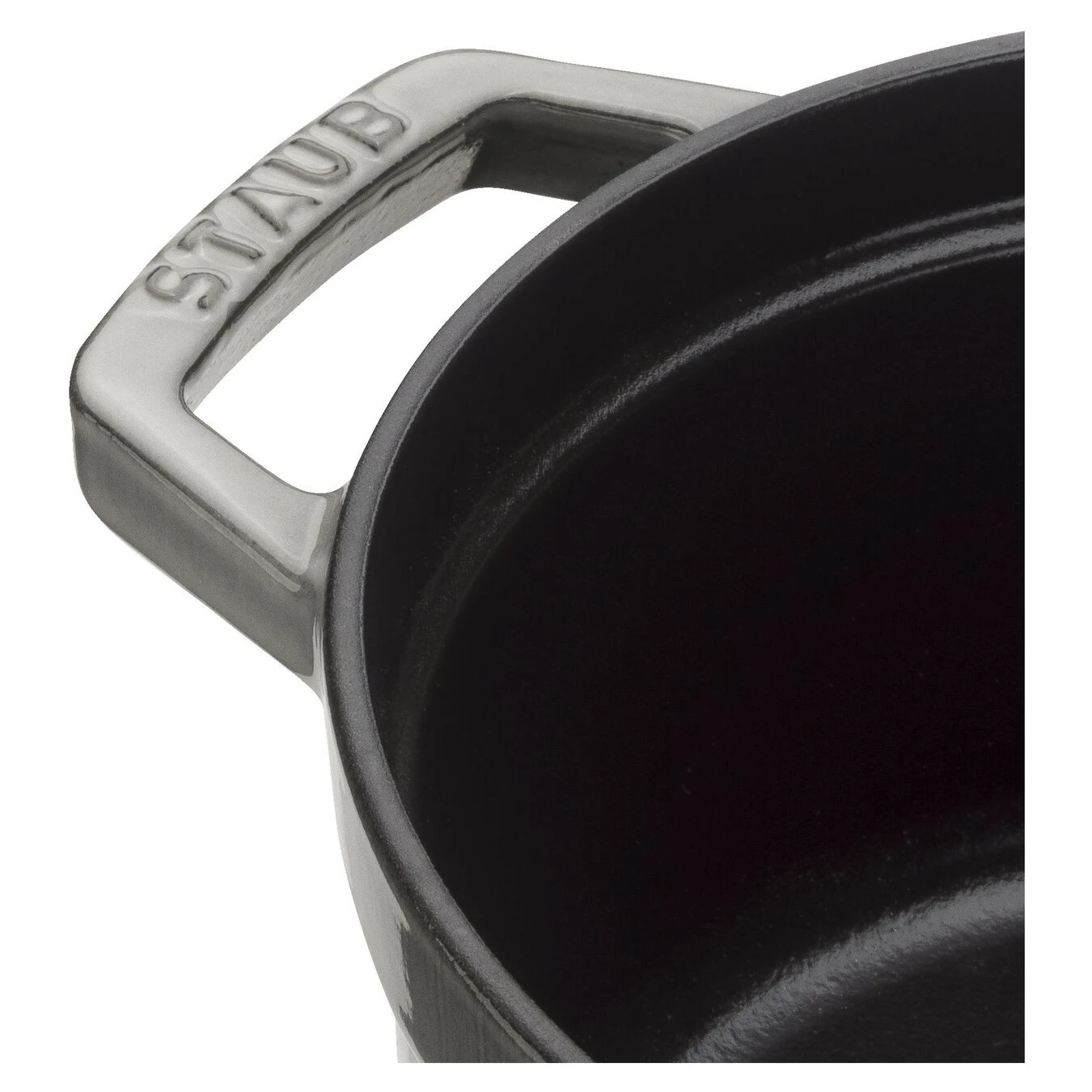 Staub Cocotte Rotonda - 26 Cm, Colore Grigio Grafite 5 Staub Cocotte Rotonda - 26 Cm, Colore Grigio Grafite - immagine 5