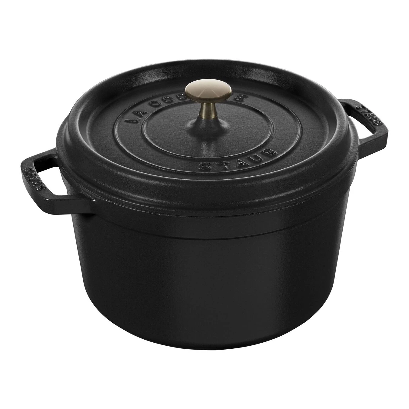 Staub Cocotte Vento Rotonda - 24 Cm, Nero 1 Staub Cocotte Vento Rotonda - 24 Cm, Nero