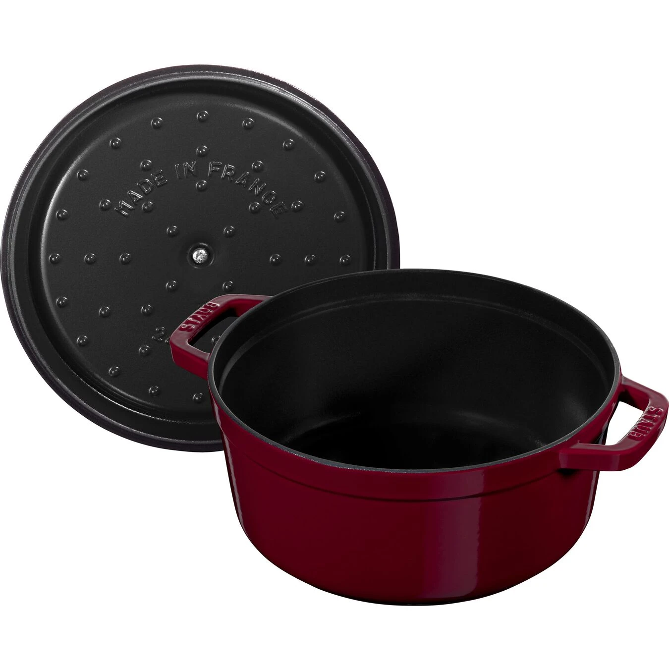 Staub Cocotte Rotonda - 20 Cm, Bordeaux 5 Staub Cocotte Rotonda - 20 Cm, Bordeaux - immagine 5