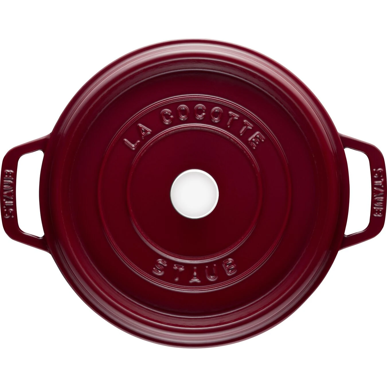 Staub Cocotte Rotonda - 22 Cm, Bordeaux 3 Staub Cocotte Rotonda - 22 Cm, Bordeaux - immagine 3