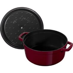 Staub Cocotte Rotonda - 22 Cm, Bordeaux 10 Staub Cocotte Rotonda - 22 Cm, Bordeaux -Staub Shop 40502293 5