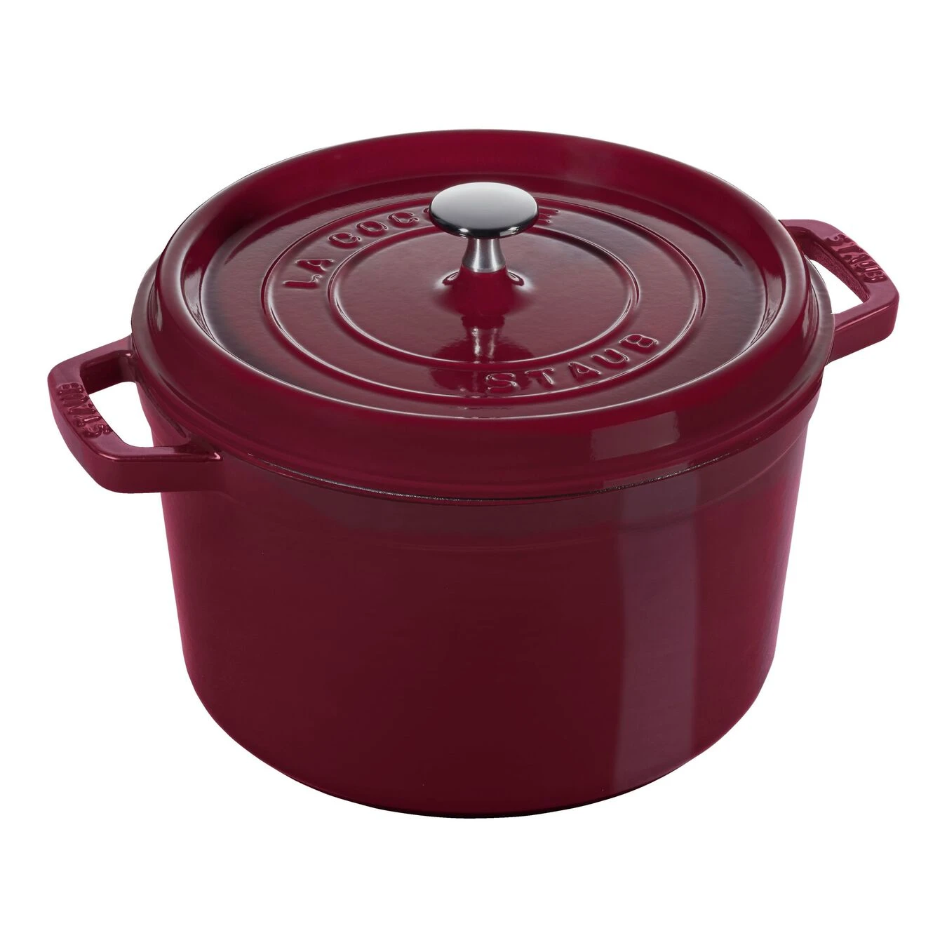 Staub Cocotte Vento Rotonda - 24 Cm, Bordeaux 1 Staub Cocotte Vento Rotonda - 24 Cm, Bordeaux