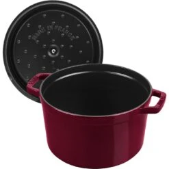 Staub Cocotte Vento Rotonda - 24 Cm, Bordeaux 10 Staub Cocotte Vento Rotonda - 24 Cm, Bordeaux -Staub Shop 40506566 5