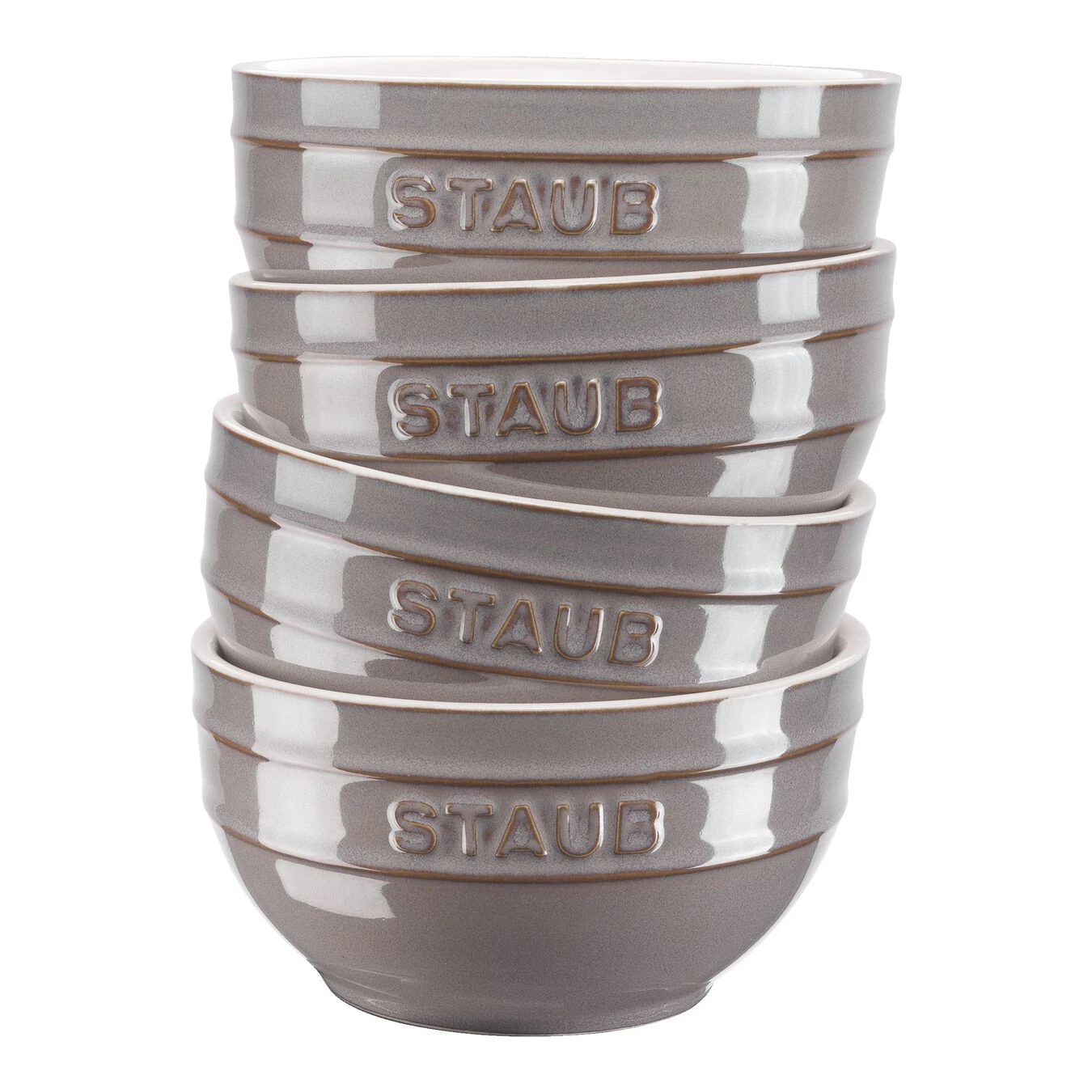 Staub Set Di Ciotole - 4-pz., Grigio Antico 1 Staub Set Di Ciotole - 4-pz., Grigio Antico