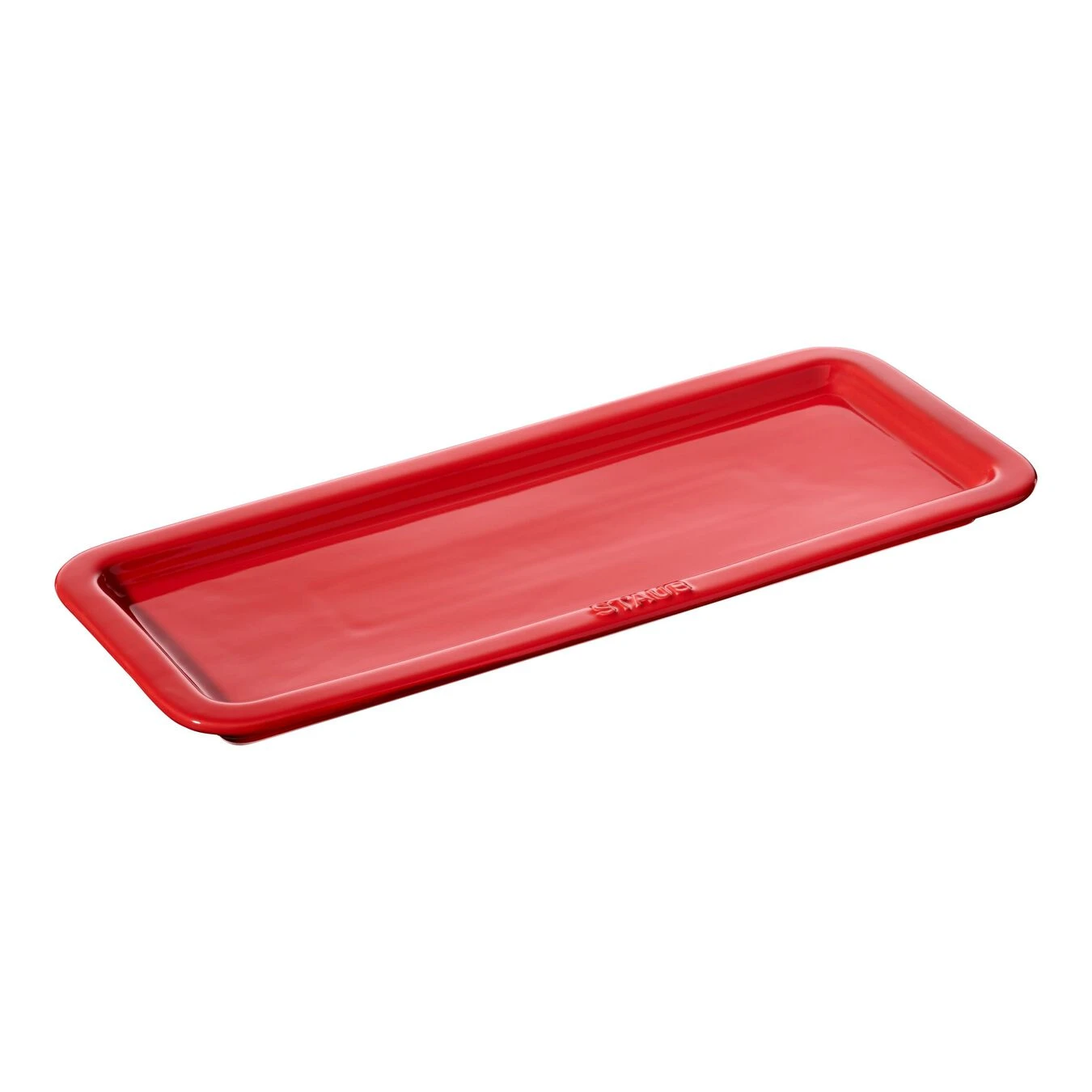 Staub Piatto Da Servizio Rettangolare - 36 Cm X 14 Cm, Ciliegia 1 Staub Piatto Da Servizio Rettangolare - 36 Cm X 14 Cm, Ciliegia