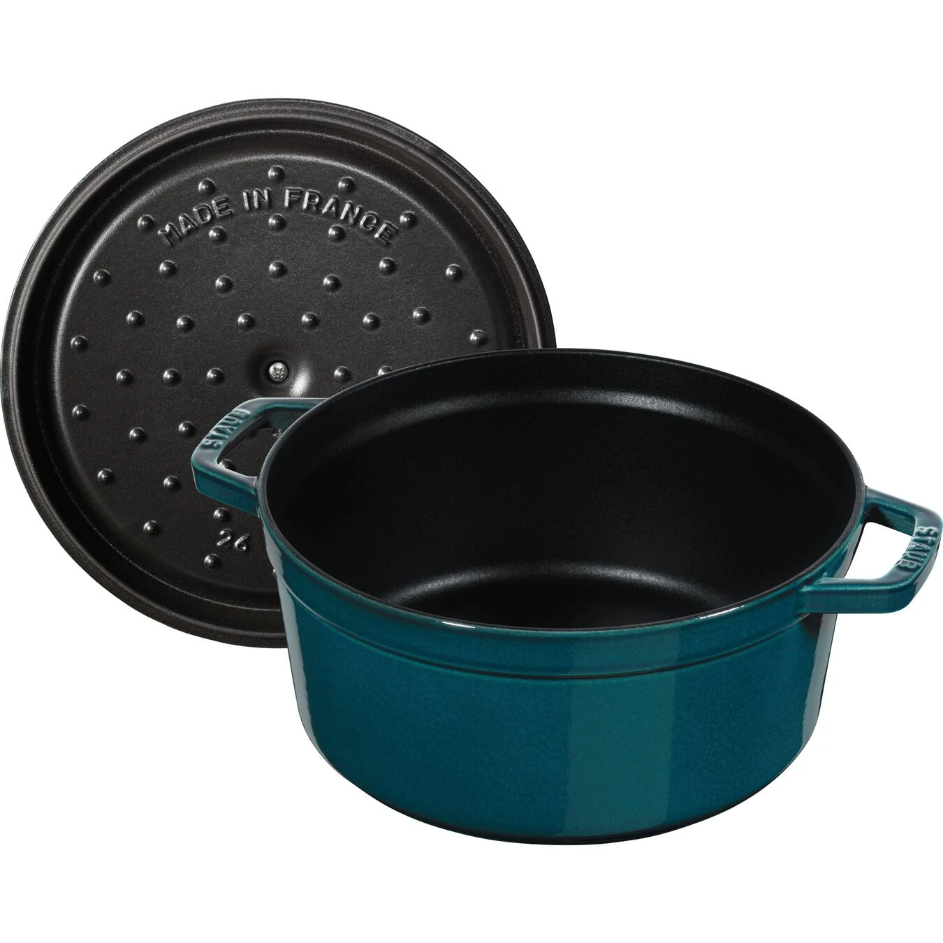 Staub Cocotte Rotonda - 26 Cm, La-Mer 4 Staub Cocotte Rotonda - 26 Cm, La-Mer - immagine 4