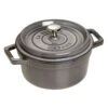 Staub Cocotte Rotonda - 20 Cm, Colore Grigio Grafite