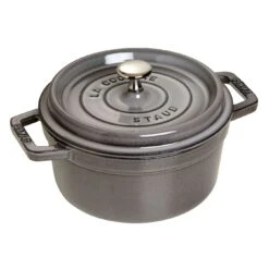 Staub Cocotte Rotonda - 20 Cm, Colore Grigio Grafite