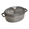 Staub Cocotte Ovale - 29 Cm, Colore Grigio Grafite