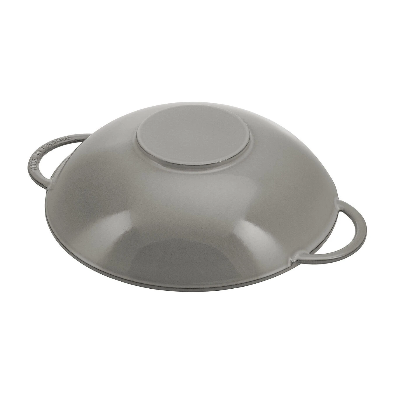 Staub Wok Con Coperchio In Vetro Rotondo - 37 Cm, Grigio Grafite 4 Staub Wok Con Coperchio In Vetro Rotondo - 37 Cm, Grigio Grafite - immagine 4