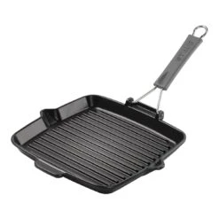Staub Grill Con Becchi Quadrata - 24 X 24 Cm, Nero