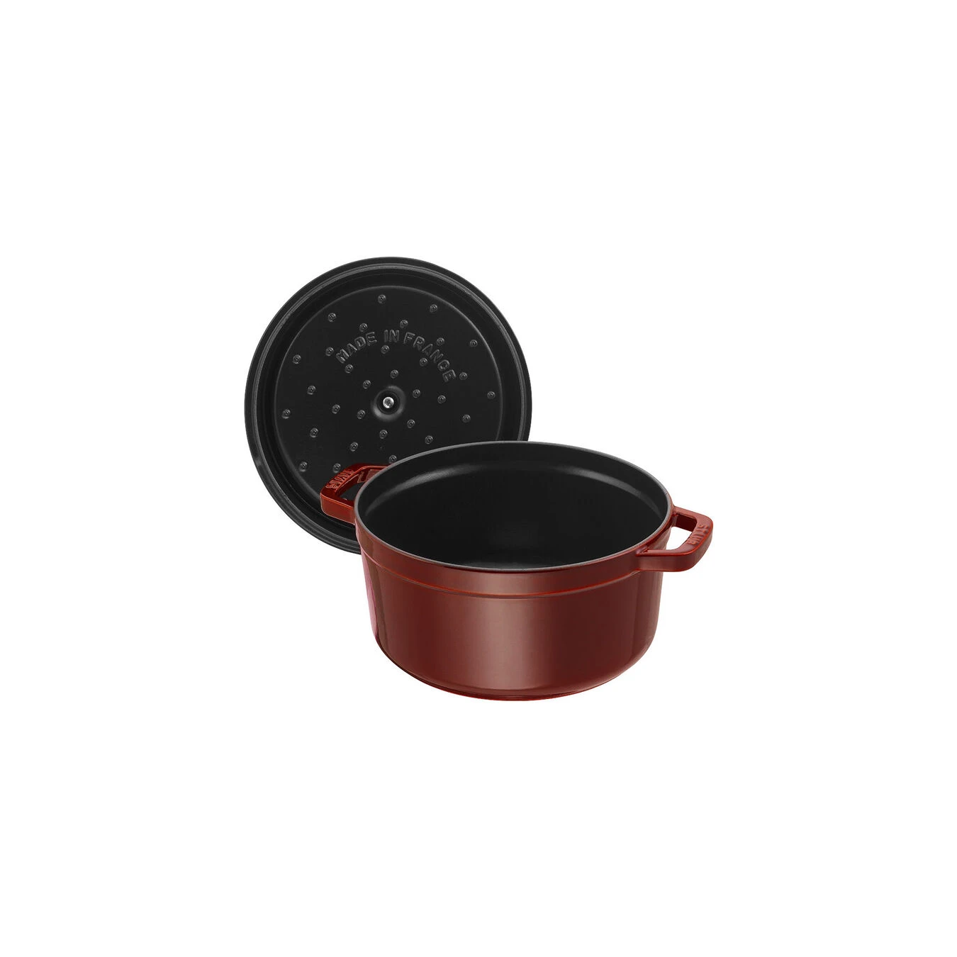 Staub Cocotte Rotonda - 26 Cm, Granatina 2 Staub Cocotte Rotonda - 26 Cm, Granatina - immagine 2