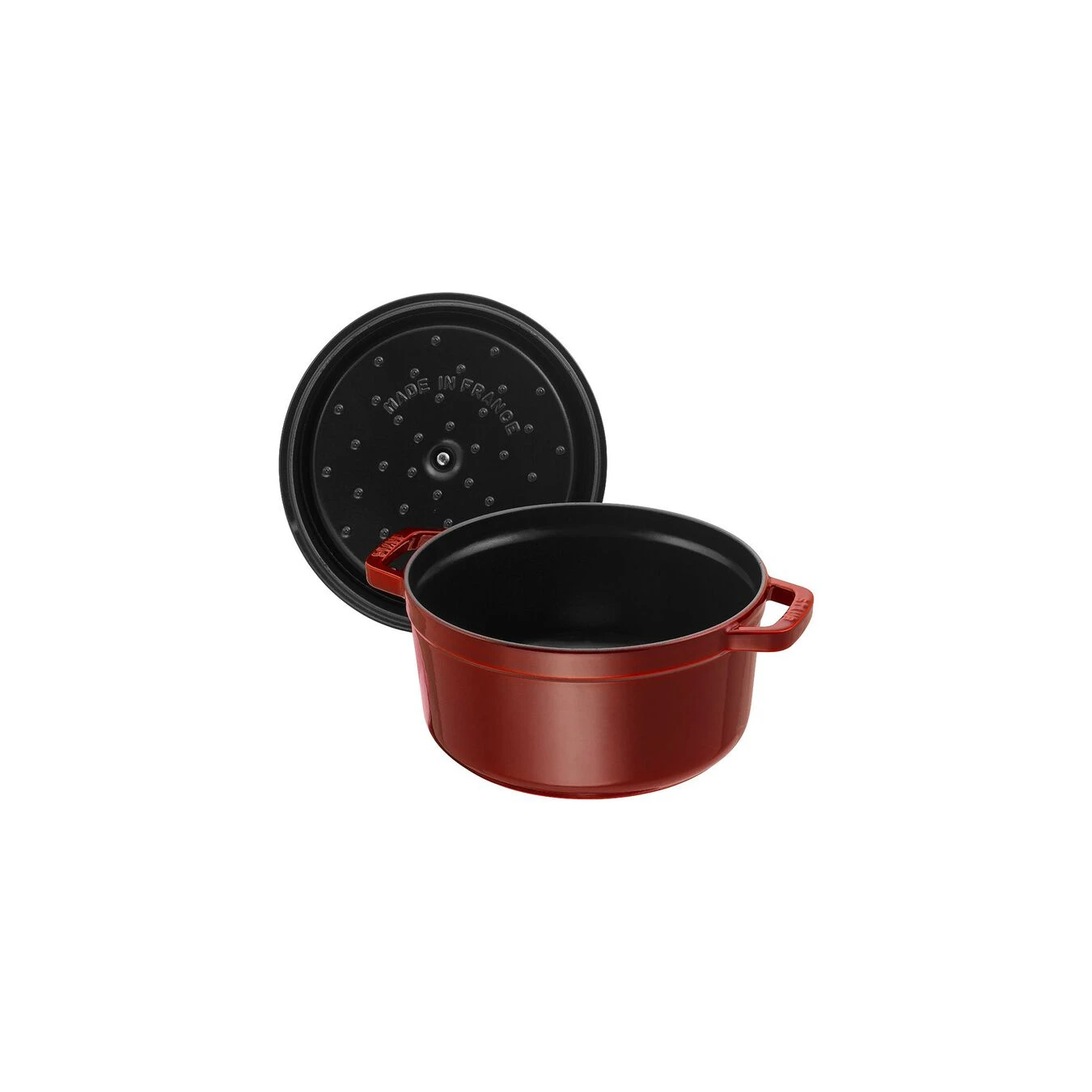 Staub Cocotte Rotonda - 28 Cm, Granatina 2 Staub Cocotte Rotonda - 28 Cm, Granatina - immagine 2