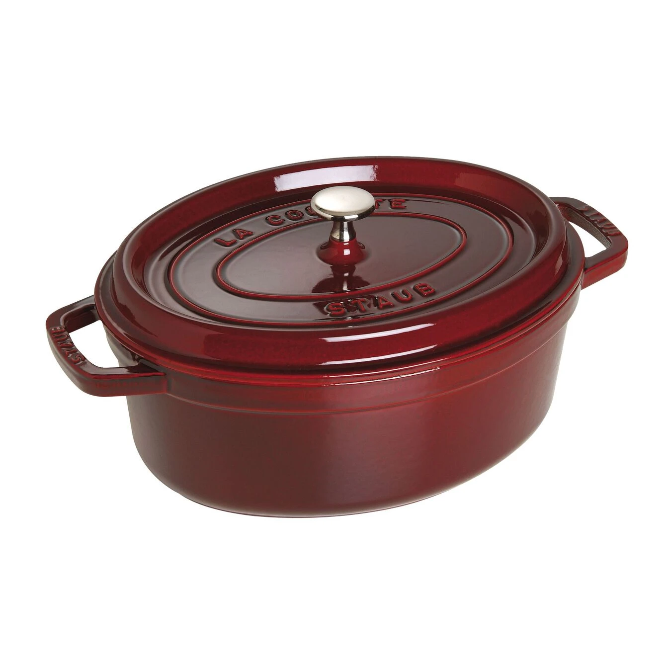 Staub Cocotte Ovale - 31 Cm, Granatina 2 Staub Cocotte Ovale - 31 Cm, Granatina - immagine 2