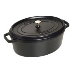 Staub Cocotte Ovale - 37 Cm, Nero