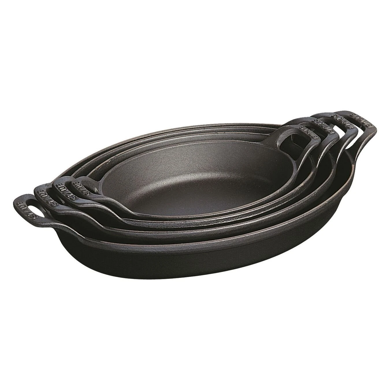 Staub Pirofila Ovale - 32 Cm, Nera 2 Staub Pirofila Ovale - 32 Cm, Nera - immagine 2