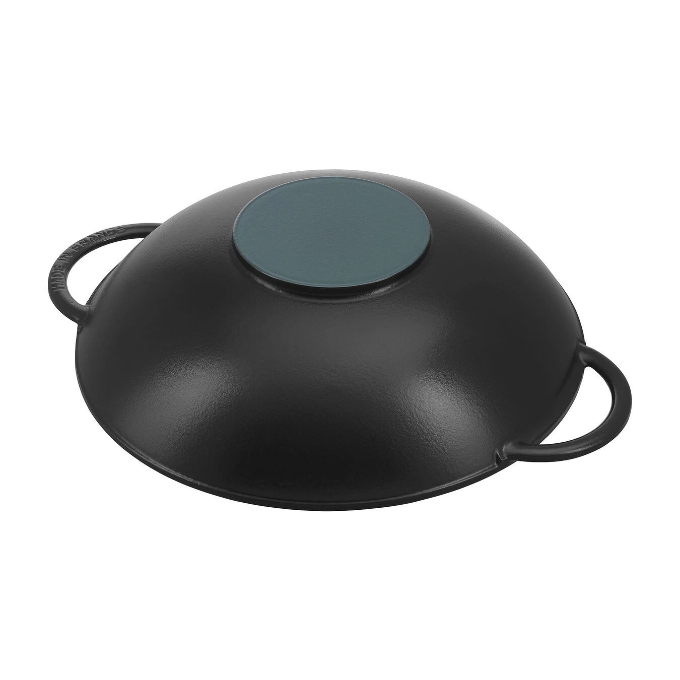 Staub Wok Con Coperchio In Vetro Rotondo - 37 Cm, Nero 3 Staub Wok Con Coperchio In Vetro Rotondo - 37 Cm, Nero - immagine 3