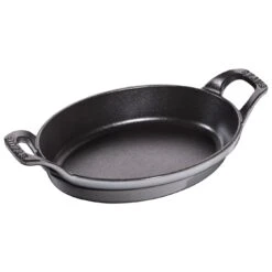 Staub Shop 33 Staub Pirofila Ovale - 21 Cm, Colore Grigio Grafite