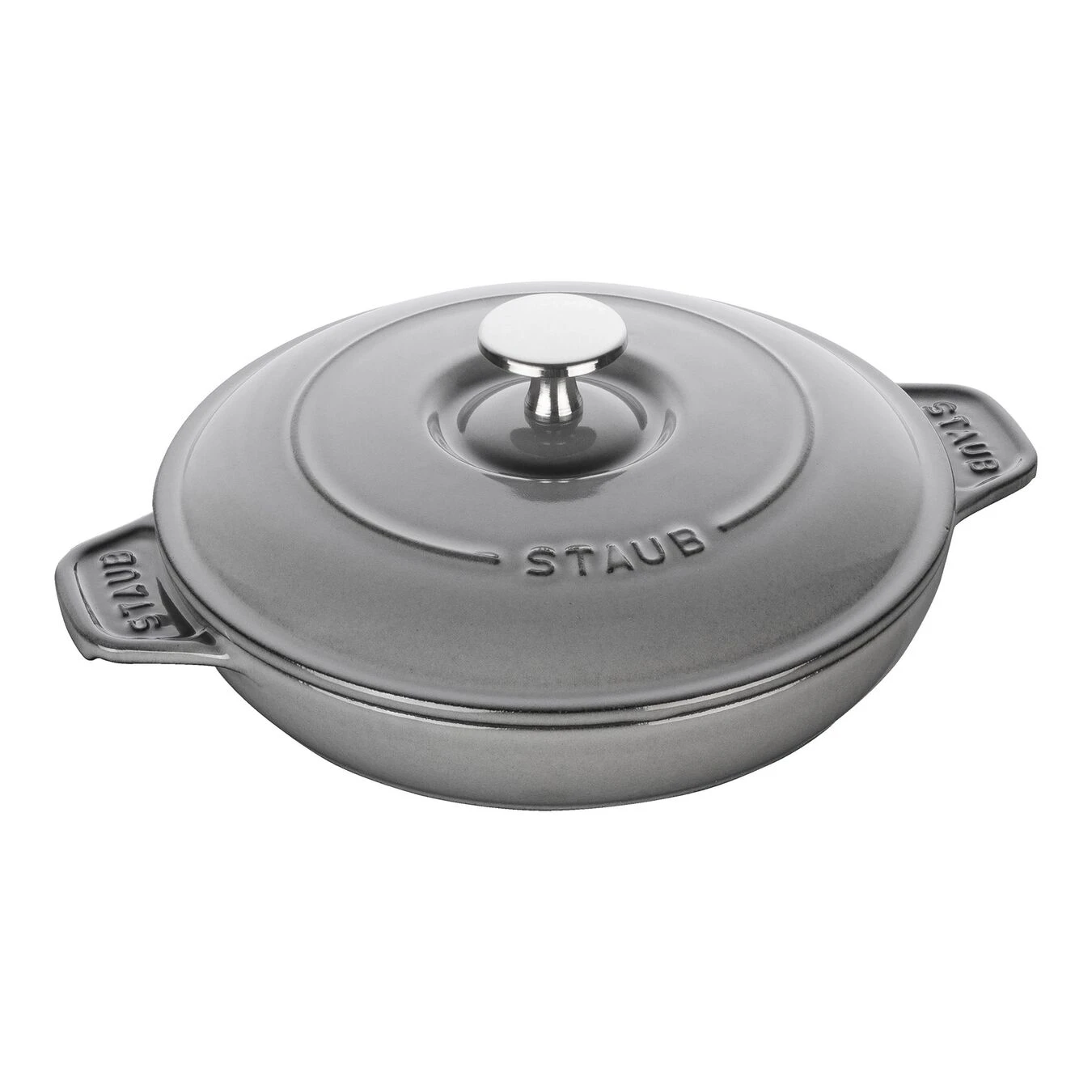 Staub Pirofila Con Coperchio Rotonda - 20 Cm, Grigio Grafite 1 Staub Pirofila Con Coperchio Rotonda - 20 Cm, Grigio Grafite
