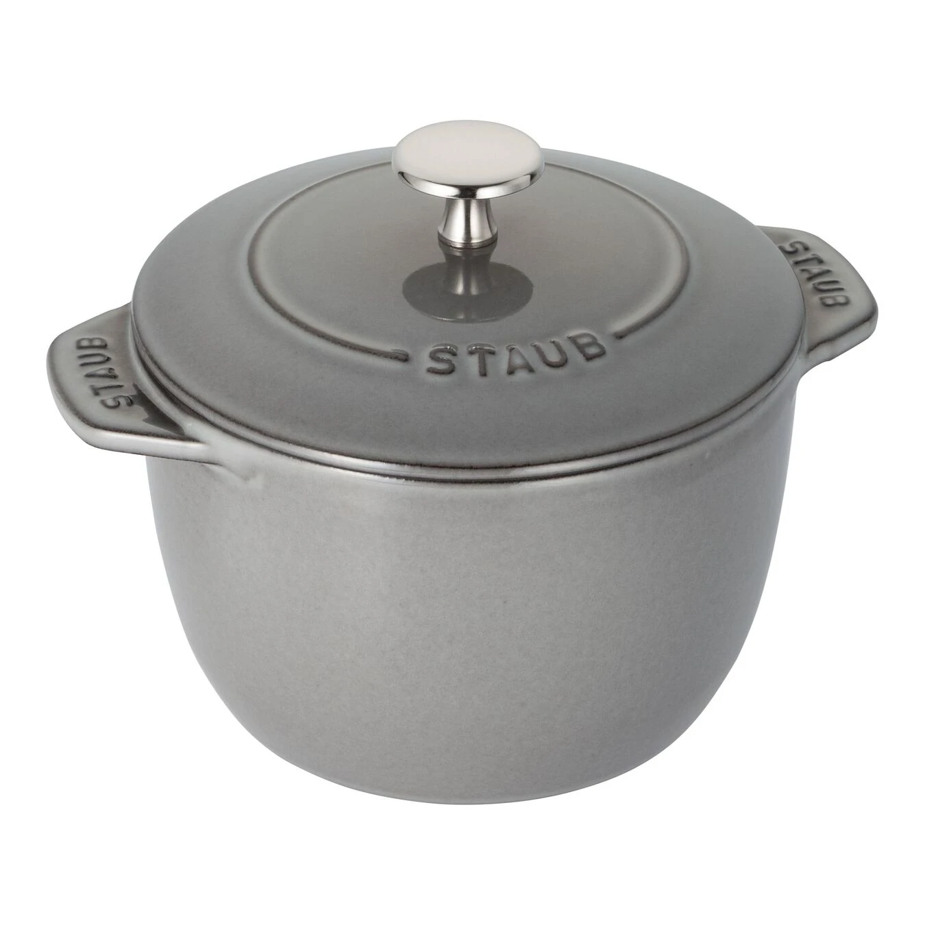 Staub Cocotte Per Riso 16 Cm, Rotondo, Grigio Grafite, Ghisa 1 Staub Cocotte Per Riso 16 Cm, Rotondo, Grigio Grafite, Ghisa
