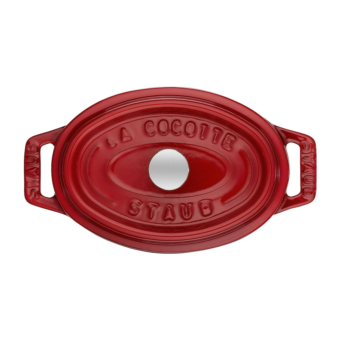 Staub Mini Cocotte Ovale - 11 Cm, Ciliegia 2 Staub Mini Cocotte Ovale - 11 Cm, Ciliegia - immagine 2