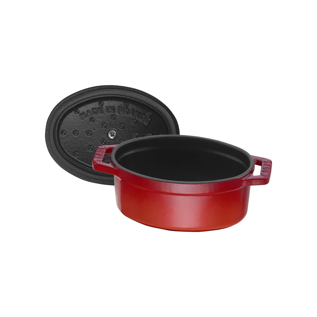 Staub Mini Cocotte Ovale - 11 Cm, Ciliegia 5 Staub Mini Cocotte Ovale - 11 Cm, Ciliegia - immagine 5