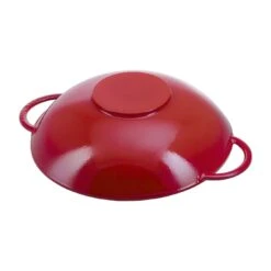 Staub Wok Con Coperchio In Vetro Rotondo - 37 Cm, Ciliegia 7 Staub Wok Con Coperchio In Vetro Rotondo - 37 Cm, Ciliegia -Staub Shop 40509 898 0 4