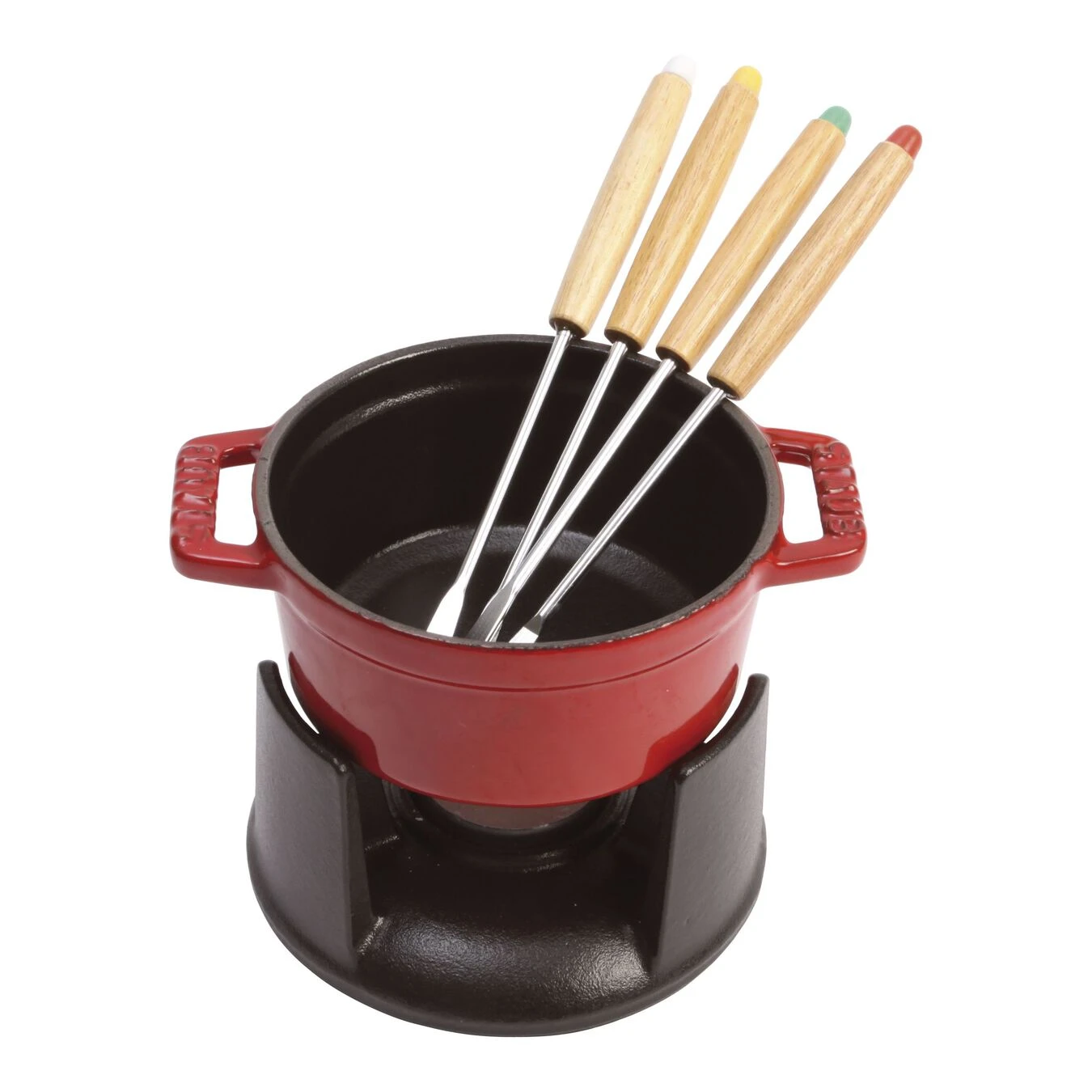 Staub Mini Set Per Fonduta - 7-pz., Ghisa 1 Staub Mini Set Per Fonduta - 7-pz., Ghisa