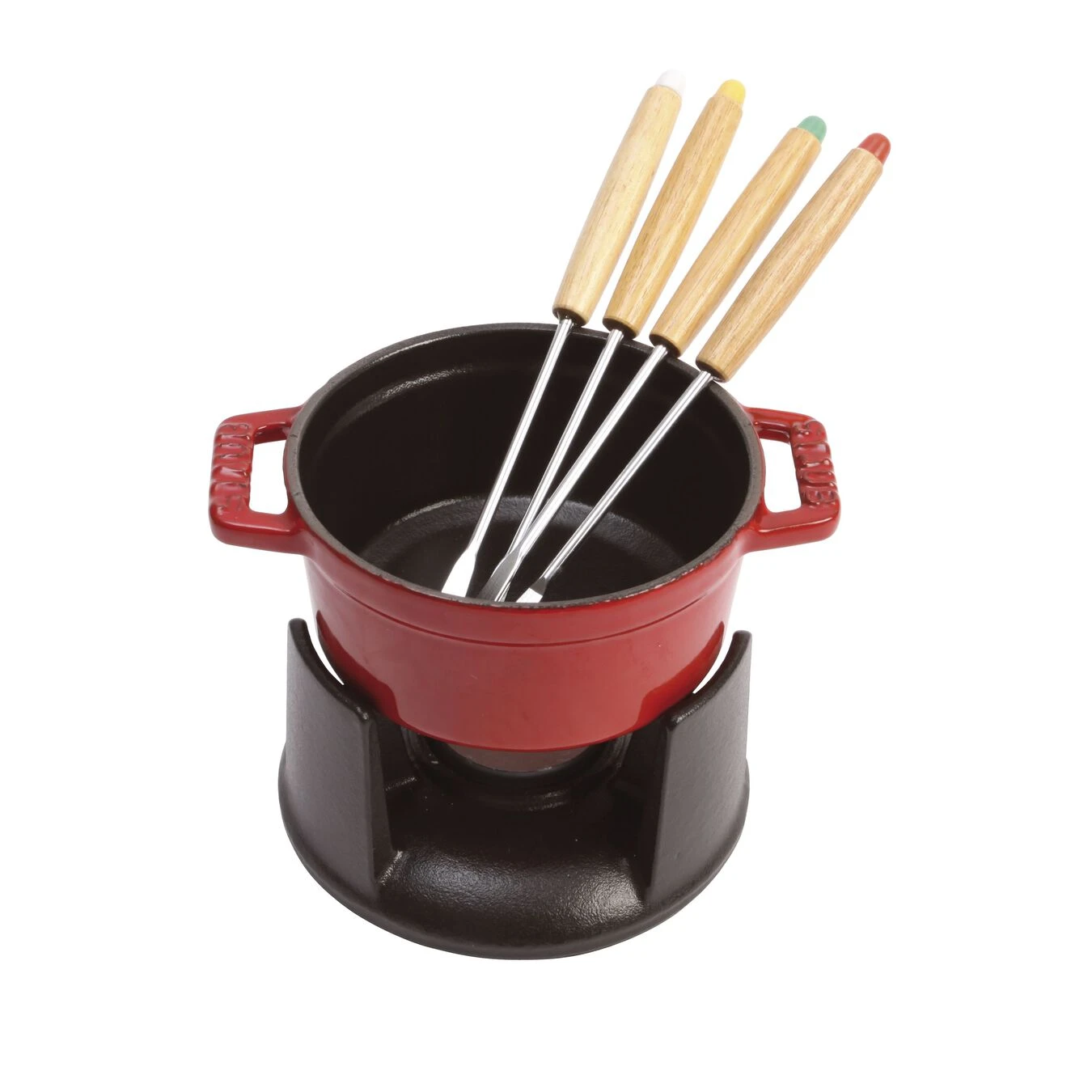 Staub Mini Set Per Fonduta - 7-pz., Ghisa 2 Staub Mini Set Per Fonduta - 7-pz., Ghisa - immagine 2