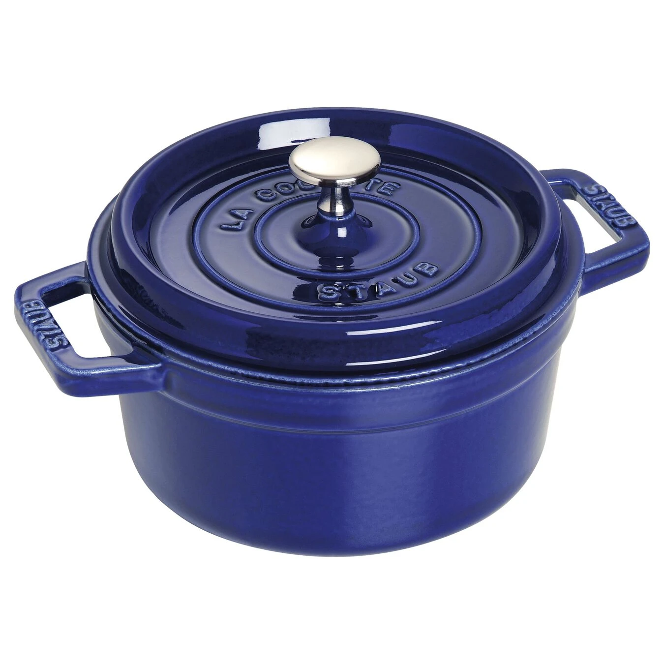 Staub Cocotte Rotonda - 20 Cm, Blu Scuro 1 Staub Cocotte Rotonda - 20 Cm, Blu Scuro