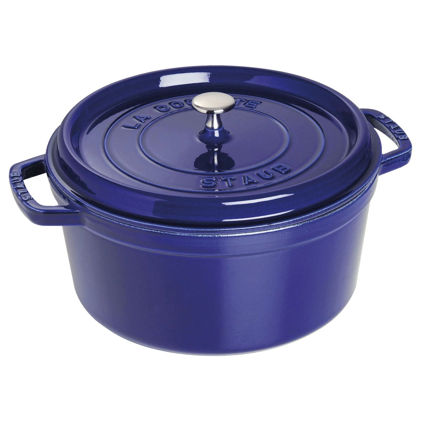 Staub Cocotte Rotonda - 28 Cm, Blu Scuro 1 Staub Cocotte Rotonda - 28 Cm, Blu Scuro