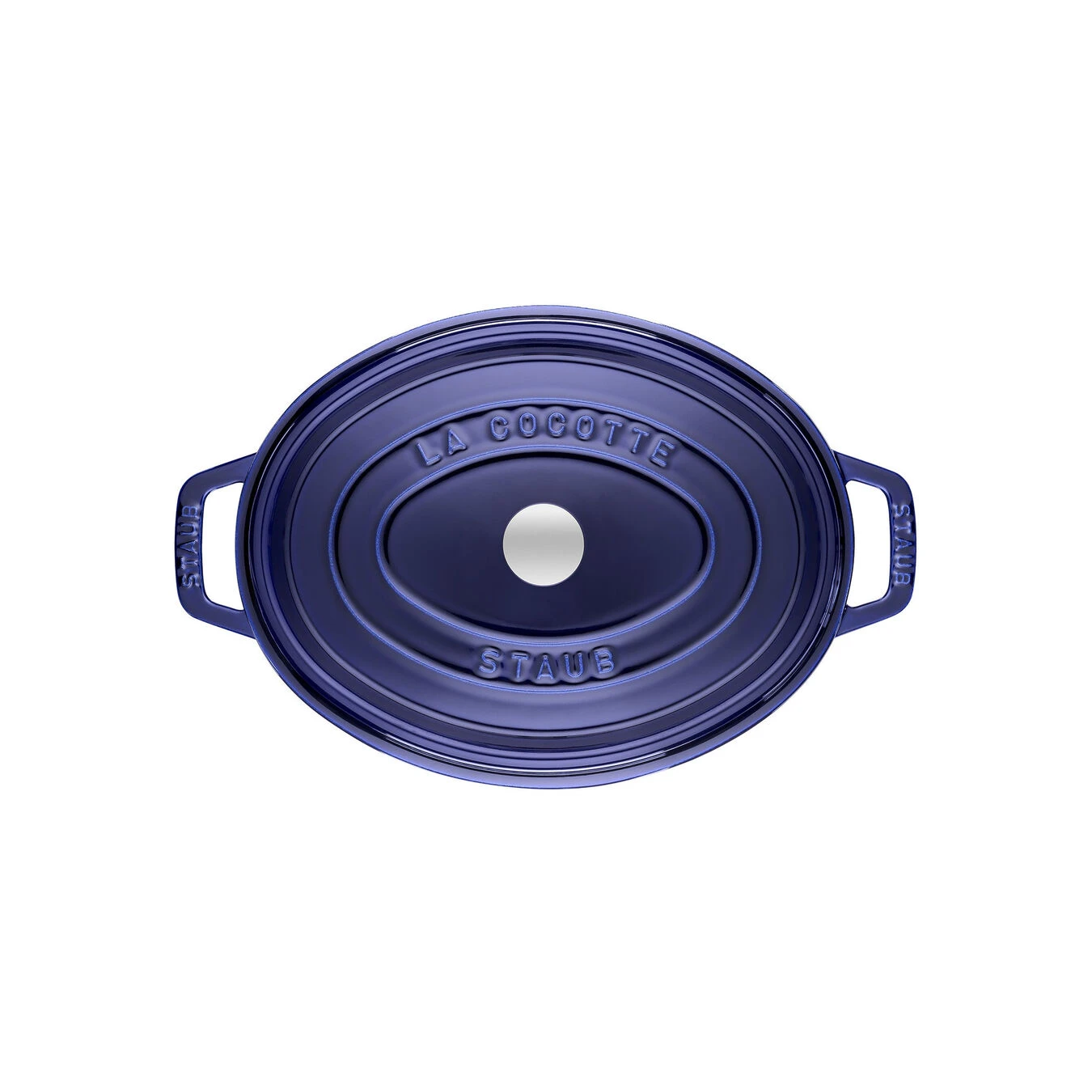 Staub Cocotte Ovale - 31 Cm, Blu Scuro 2 Staub Cocotte Ovale - 31 Cm, Blu Scuro - immagine 2